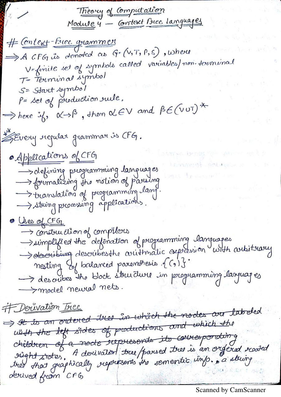Theory of Computation Notes PDF — page 27