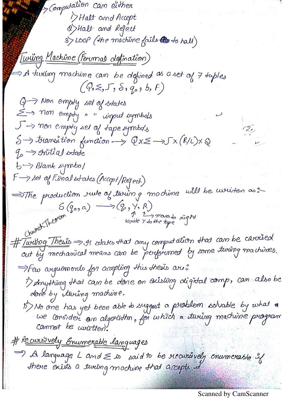 Theory of Computation Notes PDF — page 49