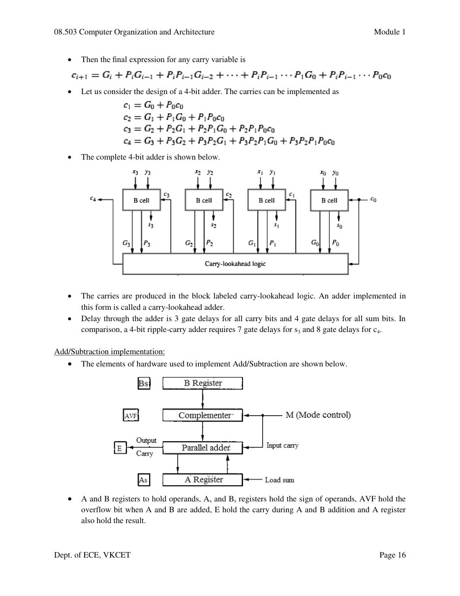 Computer Organization and Architecture — page 16