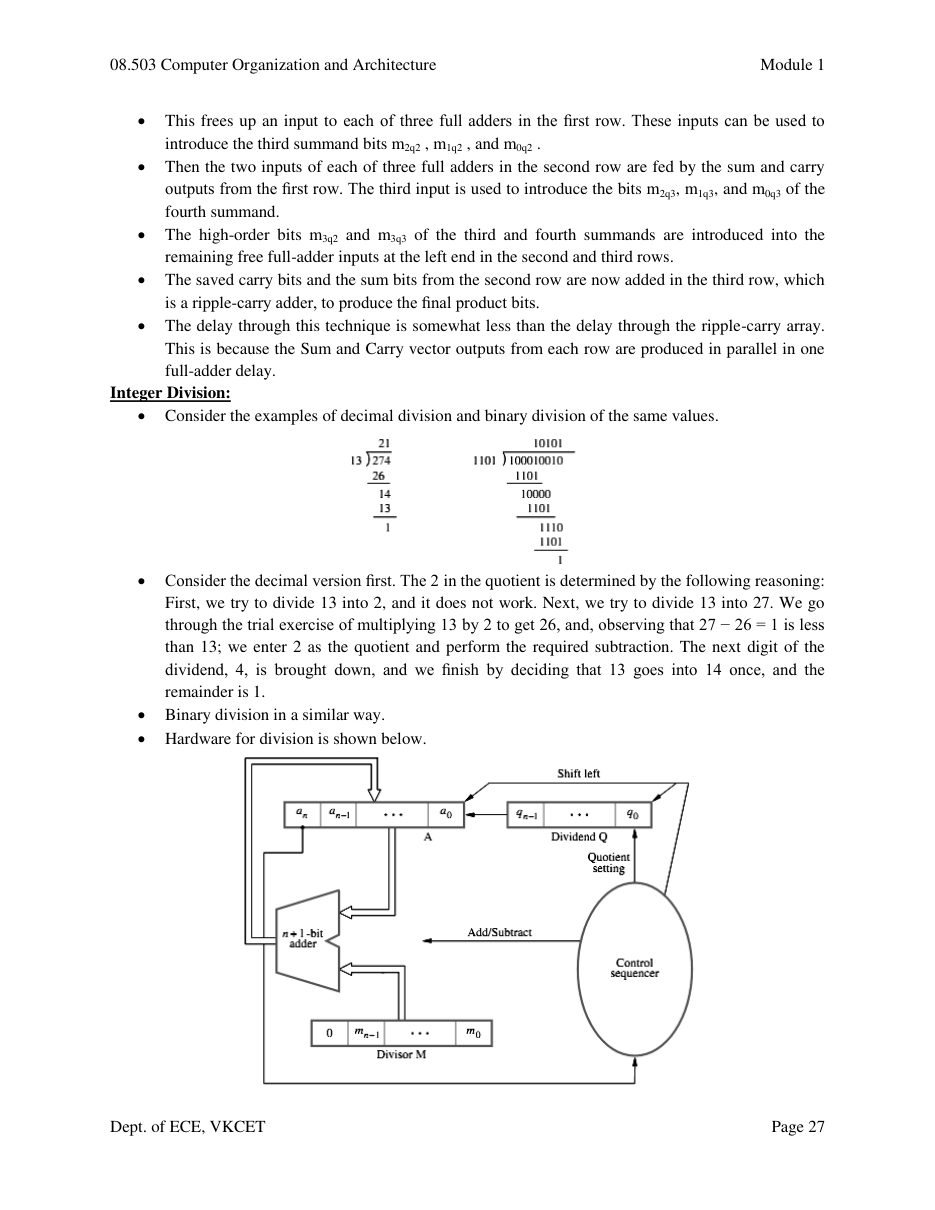 Computer Organization and Architecture — page 27