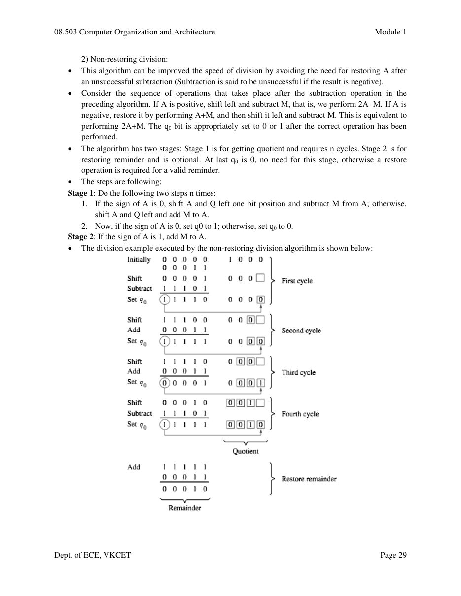 Computer Organization and Architecture — page 29