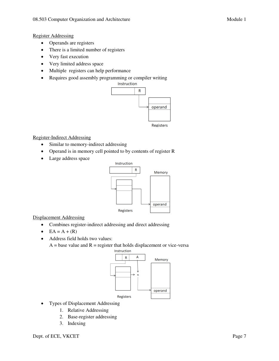 Computer Organization and Architecture — page 7