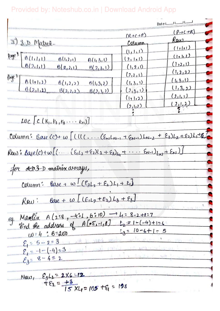 Data Structures Handwritten Notes — page 10