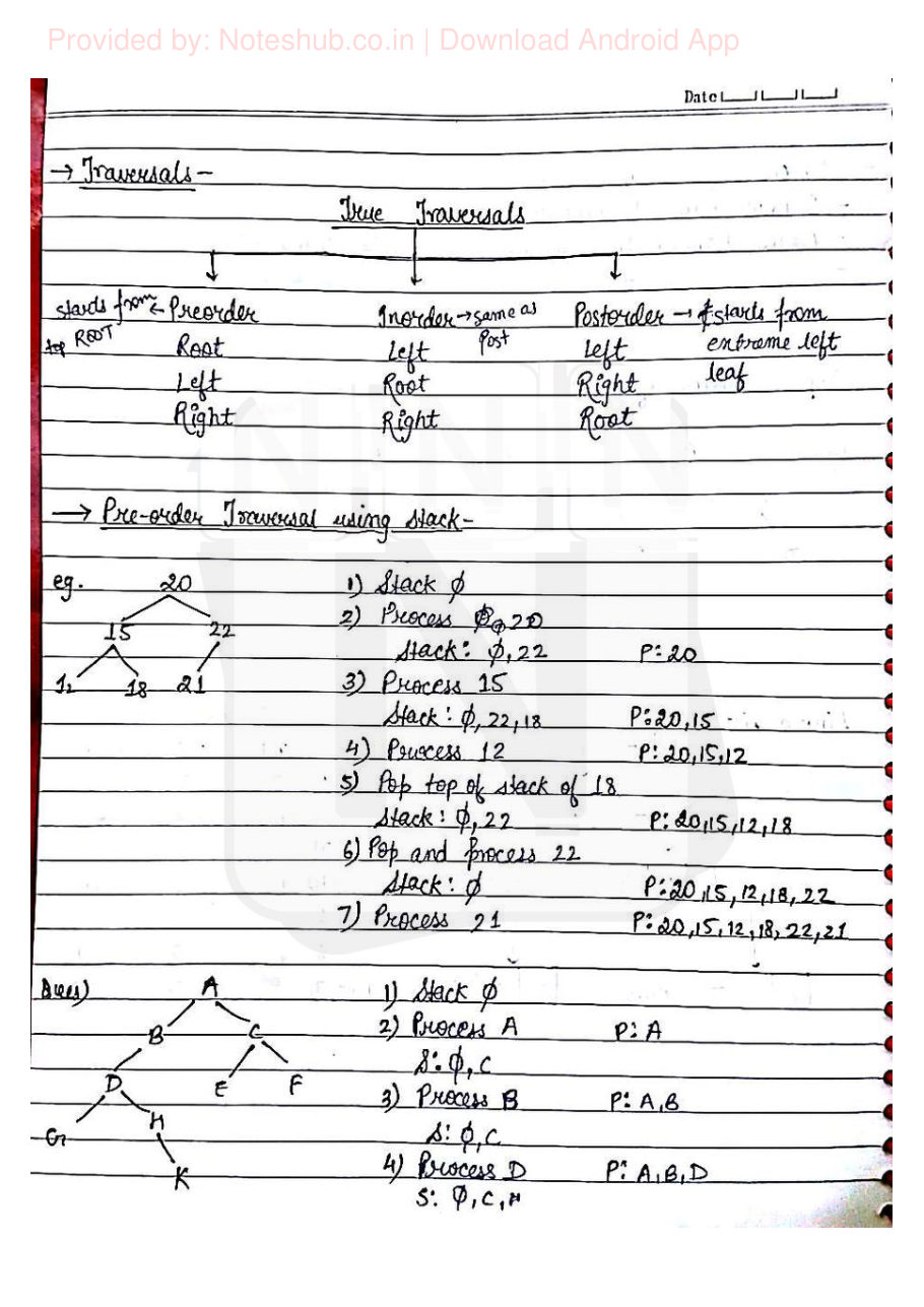 Data Structures Handwritten Notes — page 26
