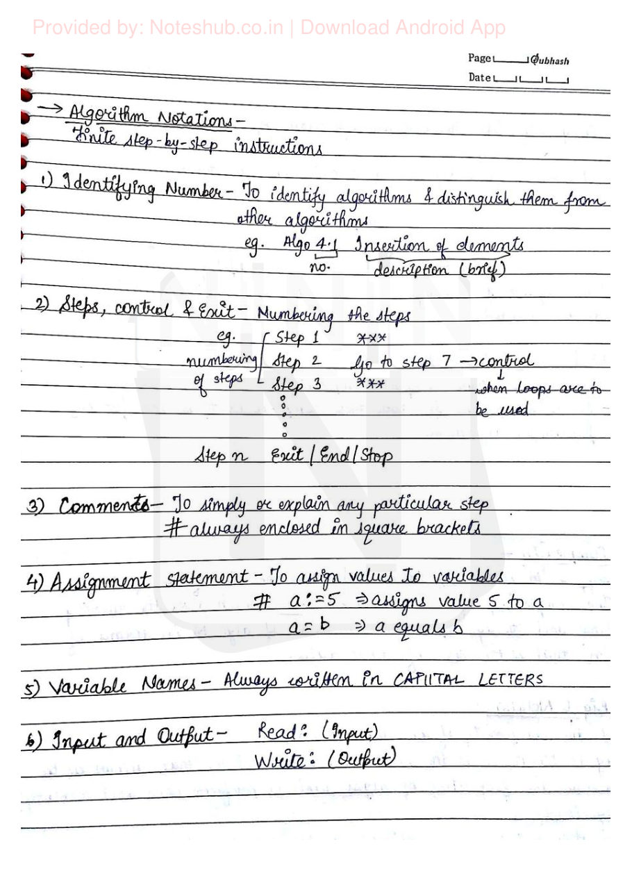 Data Structures Handwritten Notes — page 3