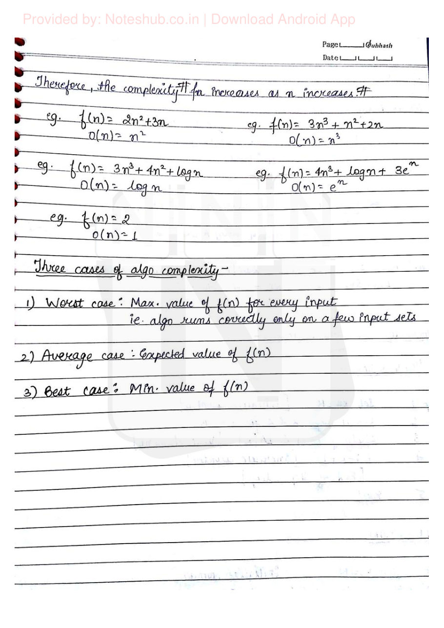 Data Structures Handwritten Notes — page 5