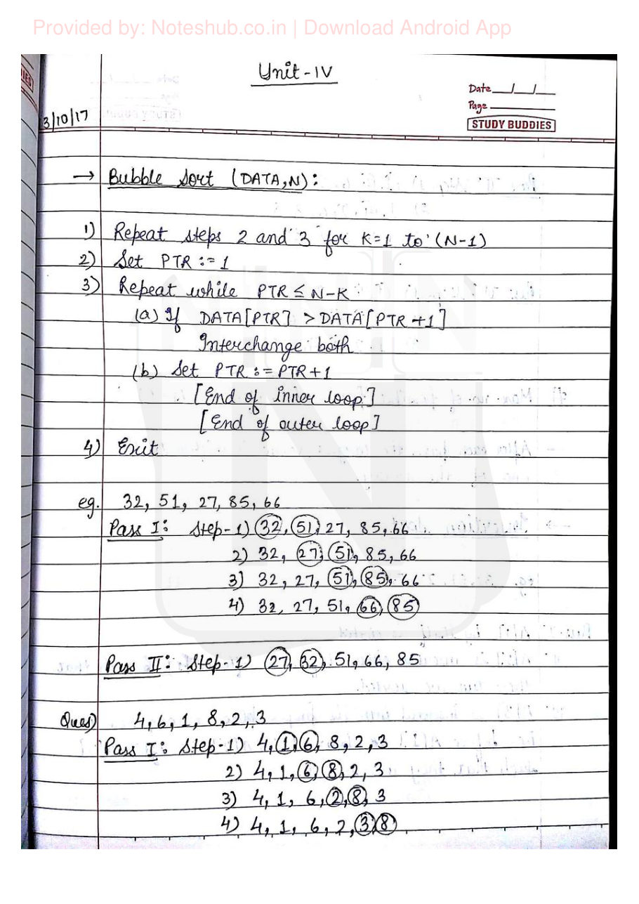 Data Structures Handwritten Notes — page 75