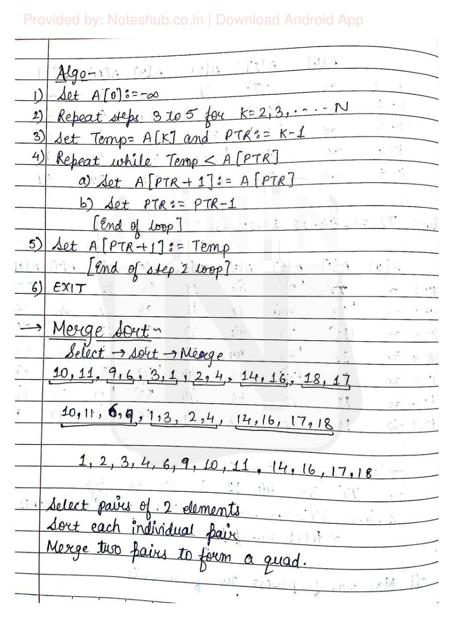 Data Structures Handwritten Notes — page 78