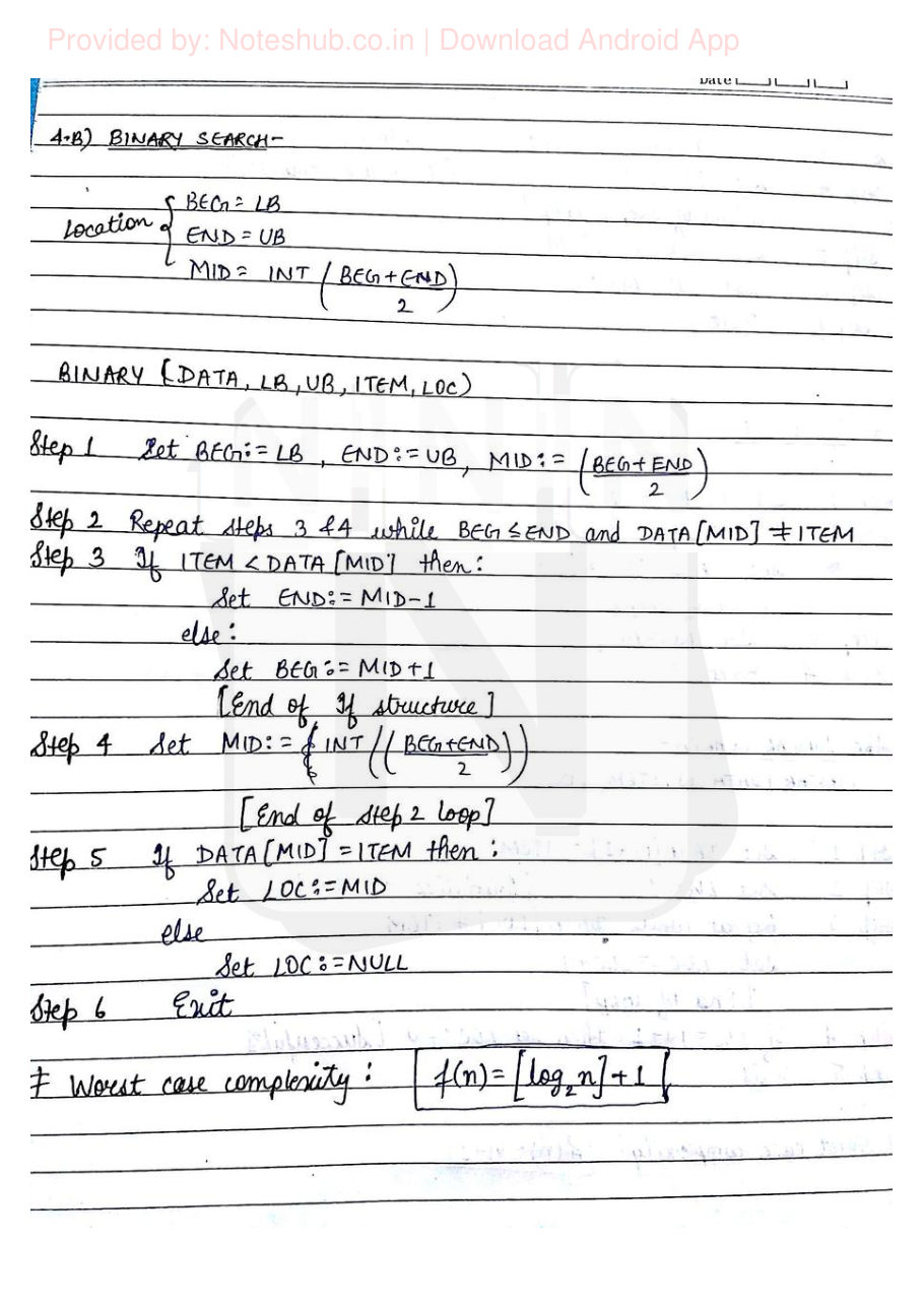 Data Structures Handwritten Notes — page 8