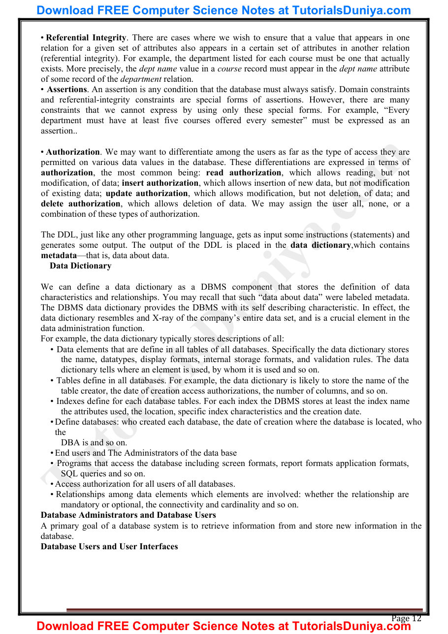 Database Management System Notes PDF — page 13