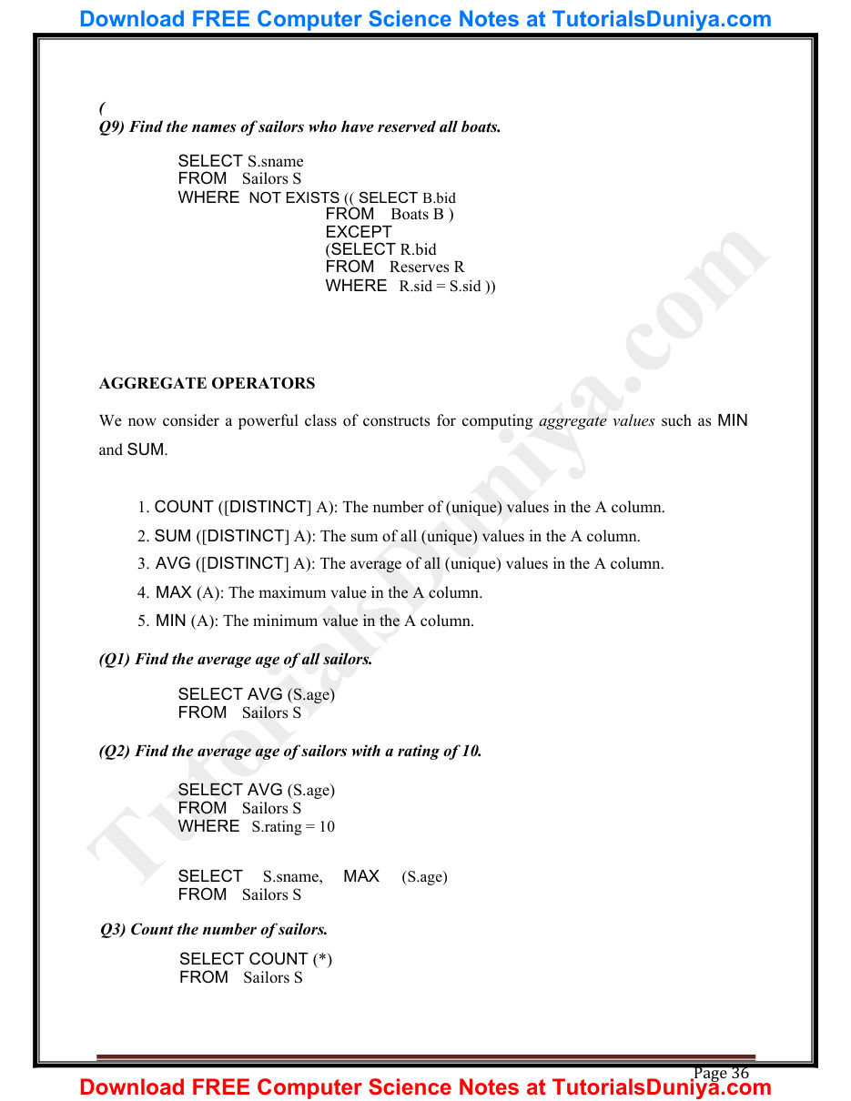 Database Management System Notes PDF — page 39