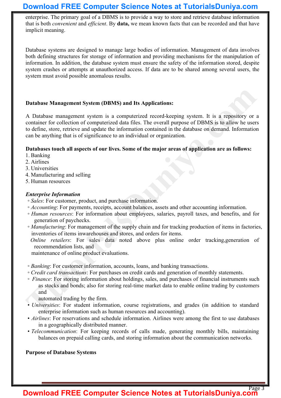 Database Management System Notes PDF — page 4