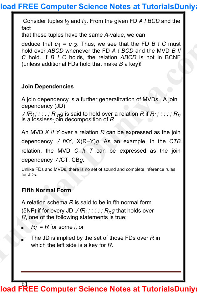 Database Management System Notes PDF — page 66