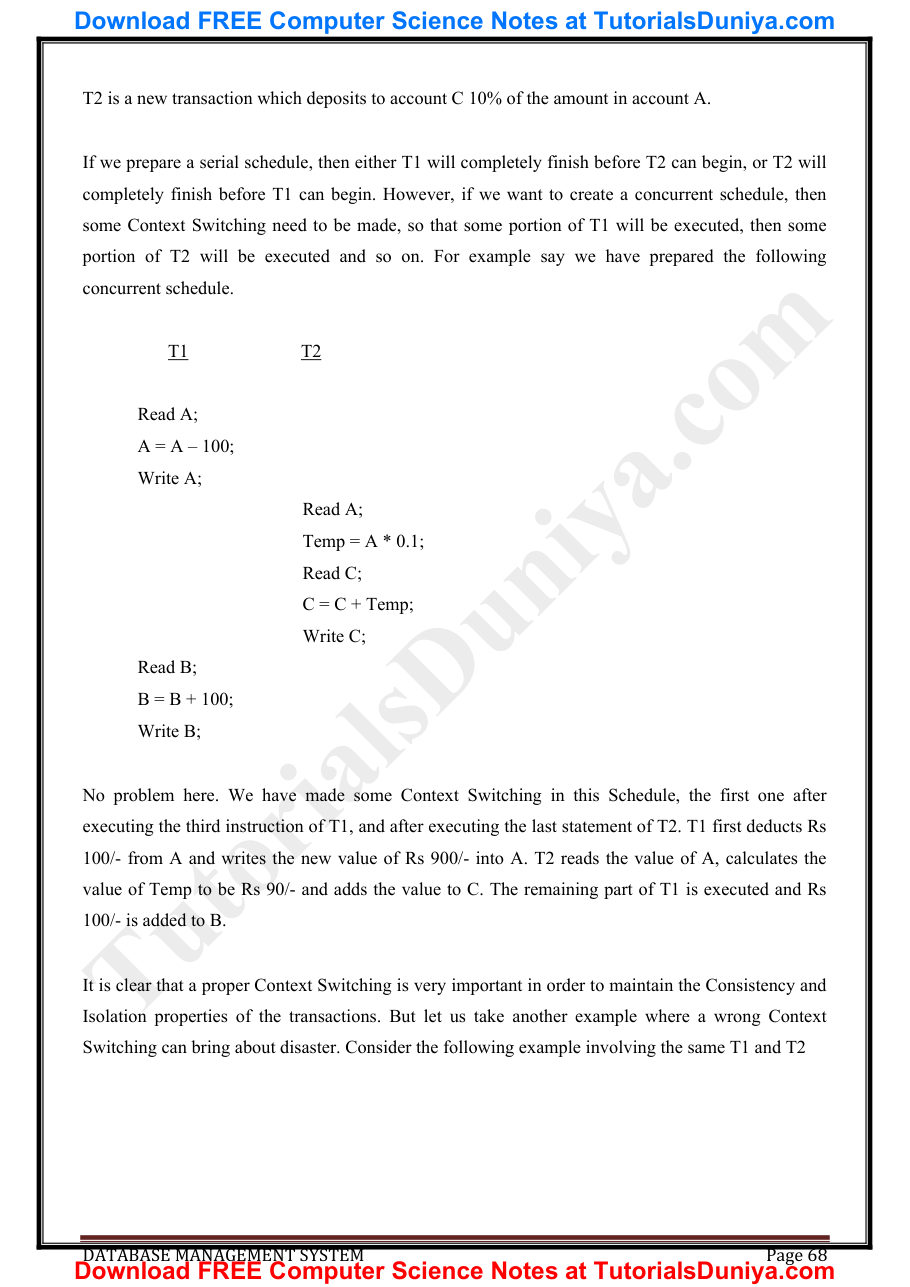 Database Management System Notes PDF — page 73