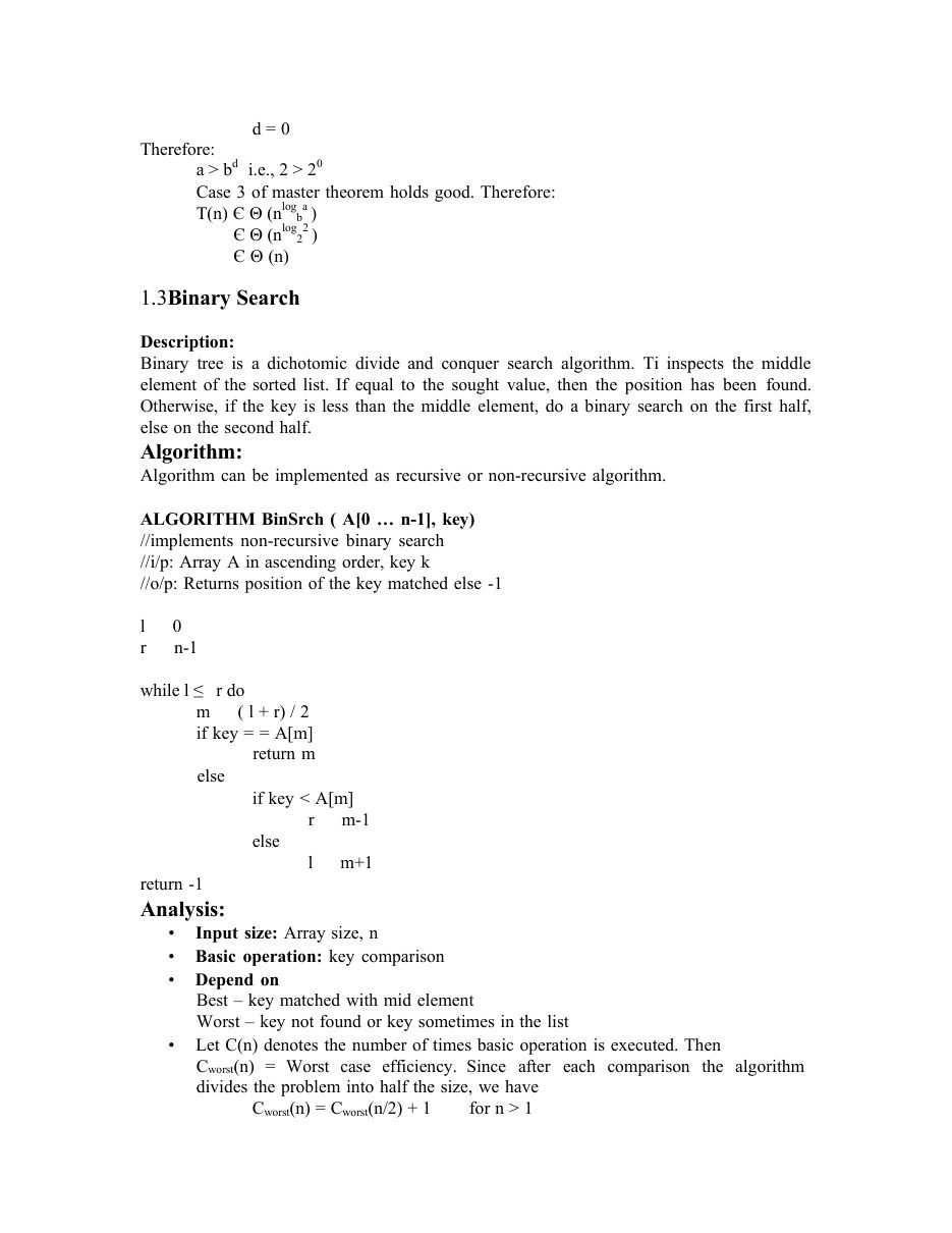Design and Analysis of Algorithms DAA Notes — page 25