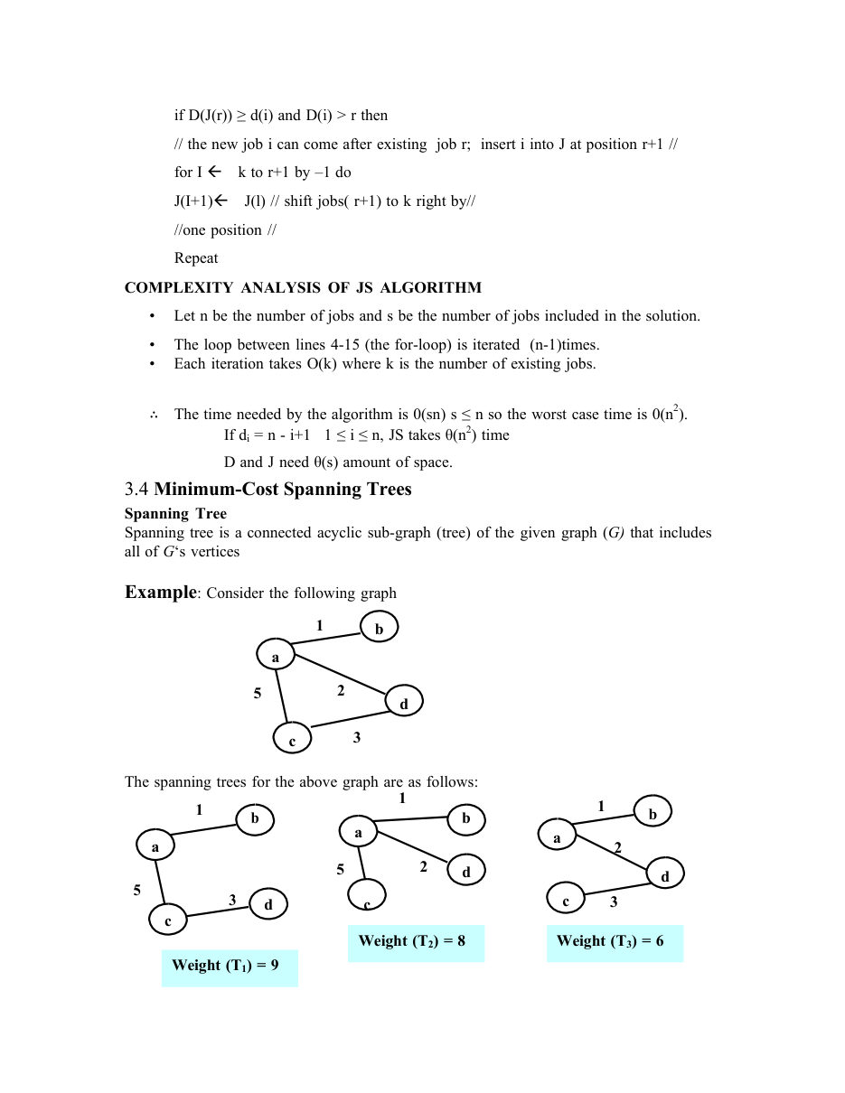 Design and Analysis of Algorithms DAA Notes — page 38