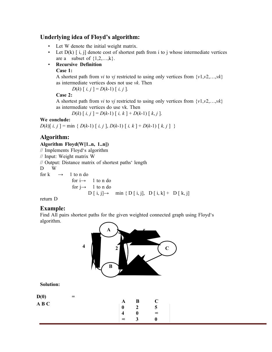 Design and Analysis of Algorithms DAA Notes — page 54