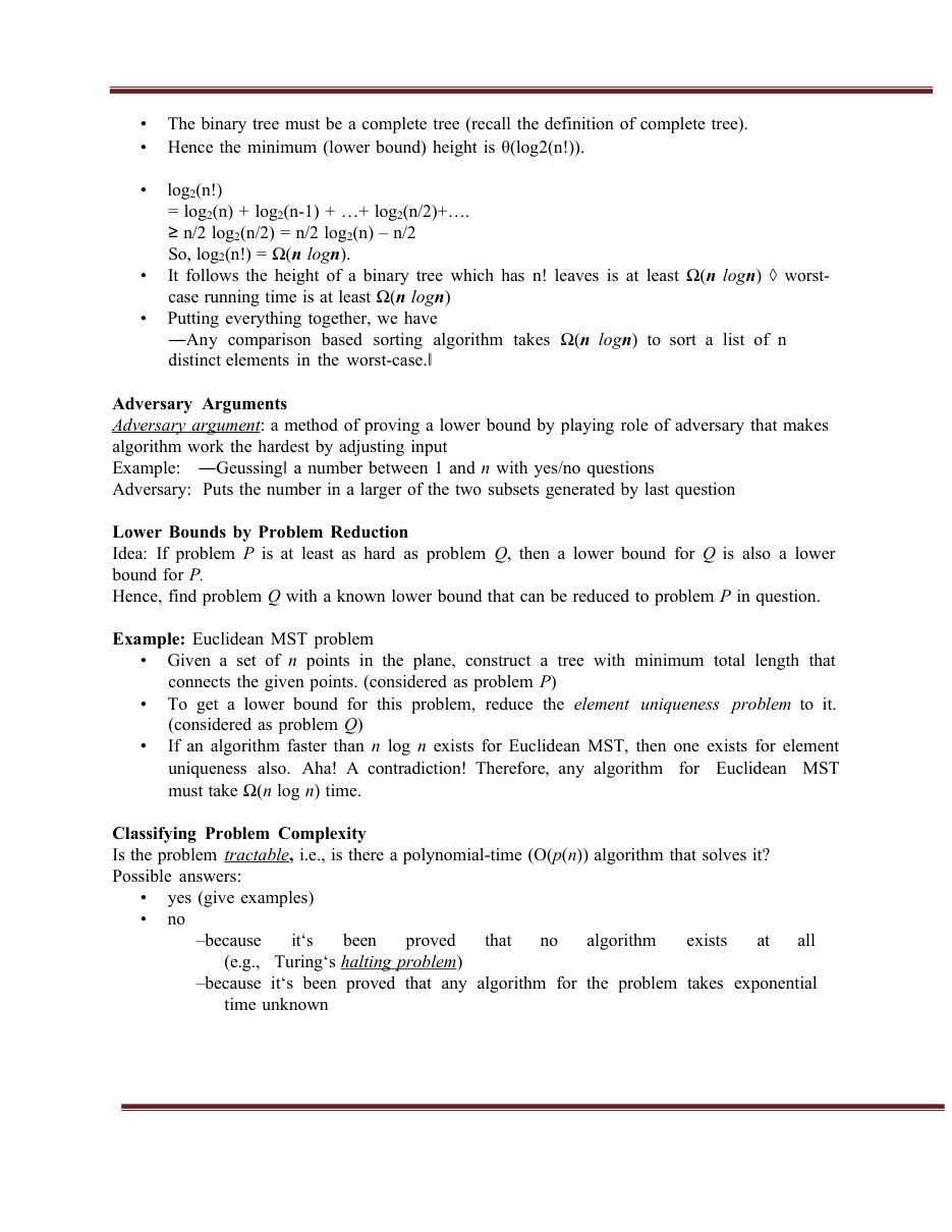 Design and Analysis of Algorithms DAA Notes — page 92